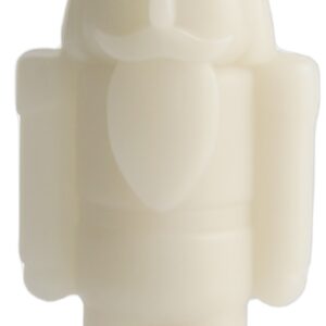 LED Candle, Nutcracker, Oyster Grey, Smooth, 6x16,5 cm