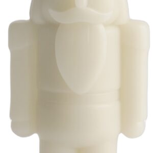 LED Candle, Nutcracker, Oyster Grey, Smooth, 7x21 cm